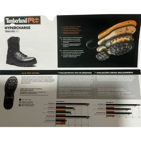 Timberland Hypercharge 8" Waterproof Work Boot - Black - Size: 11.5 - Picture 2 of 9